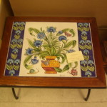 tavolino in maiolica