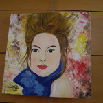 dipinto su tela "donna"