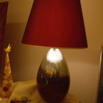 lampada bordeaux e oro