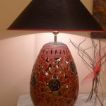 lampada intarsiata