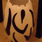 vaso tornito a mano B/N