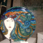 Circe vento nei capelli crist.smalti engobbi
